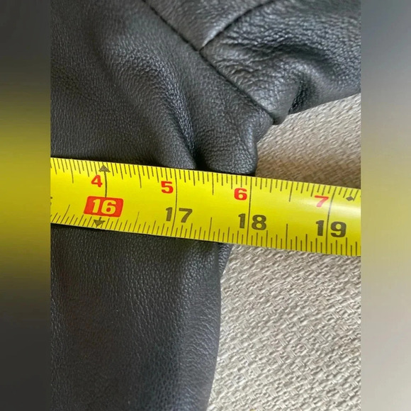 Vintage Gap Leather Jacket Women’s XS Black Wool Lined Y2K 2000 - Picture 9 of 9